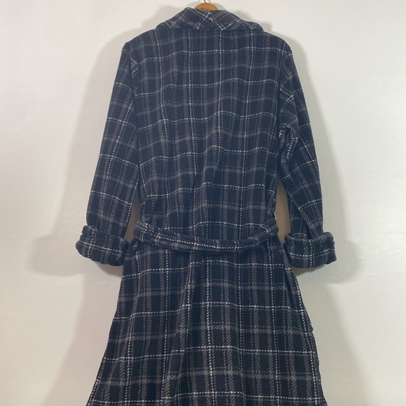 Tommy Bahama Plaid Fleece Bathrobe with Belt Size Small - Picture 5 of 6